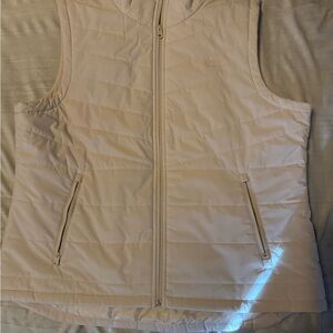 DKNY Women's Light Beige Quilted Vest